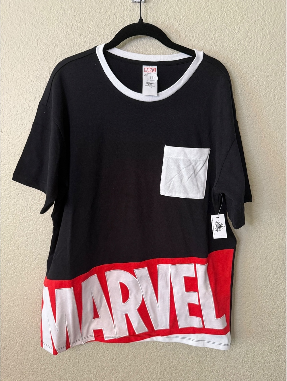 Marvel Men’s Medium Embroidered Tee